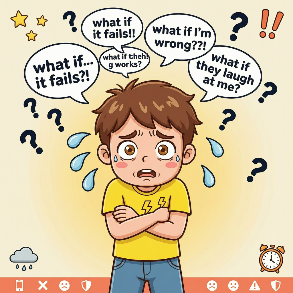 反复问「万一……怎么办?」